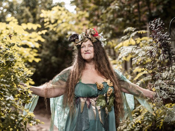 Whimsical performance moment at the Whispering Pines Faerie Festival